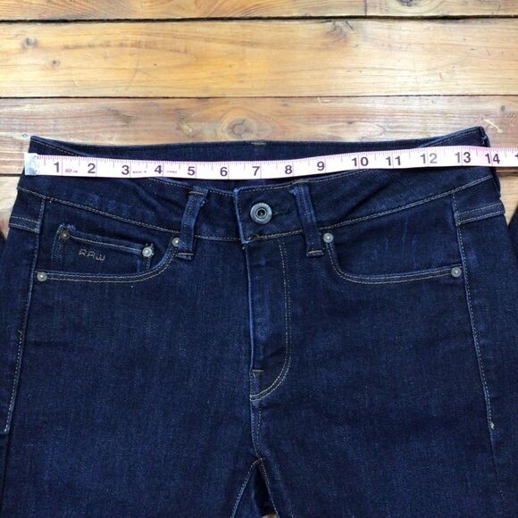 G-STAR jeans Style 3301 high straight Raw ladies dark blue contour mid/high 26 - Picture 8 of 16